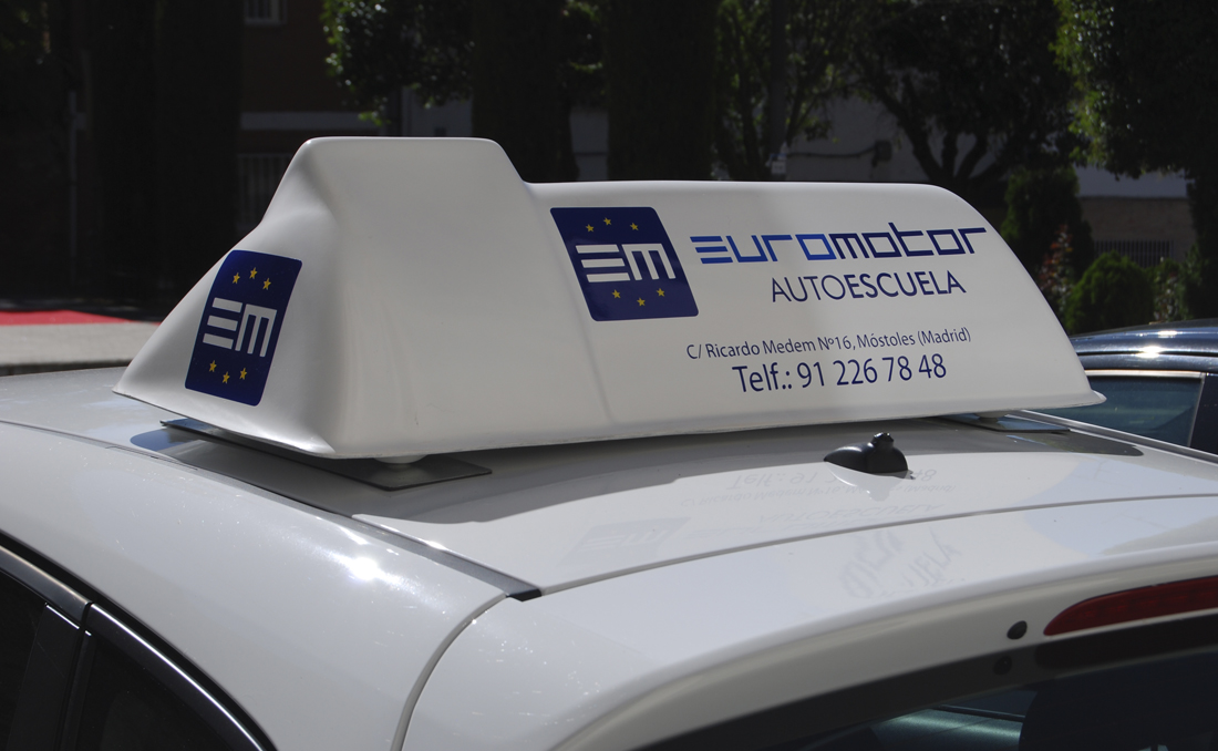 cartel magnetico Autoescuela Euromotor
