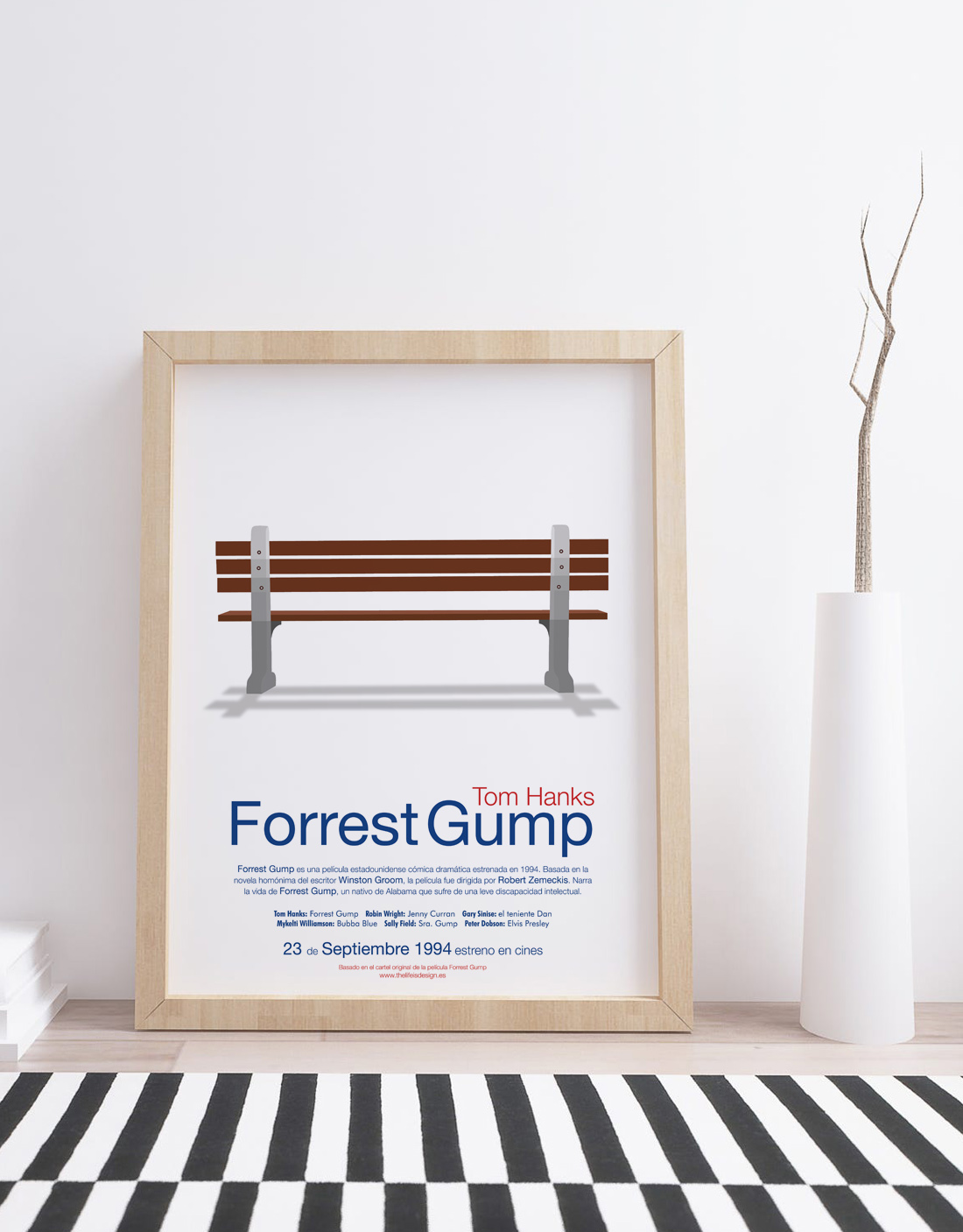 cuadro de pelicula personalizado Forrest Gump